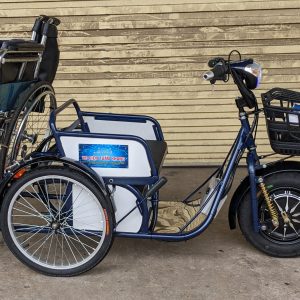 Xe điện 3 bánh cho người khuyết tật với thiết kế chở thêm xe lăn - Xe điện Tuấn Khang