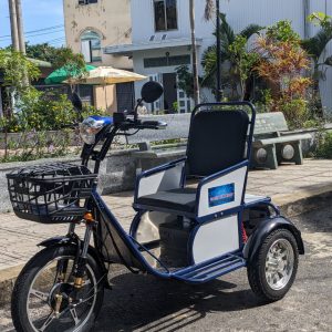 Alternative view of XE BA BÁNH ĐIỆN MẪU CẦU VISAI LEO DỐC