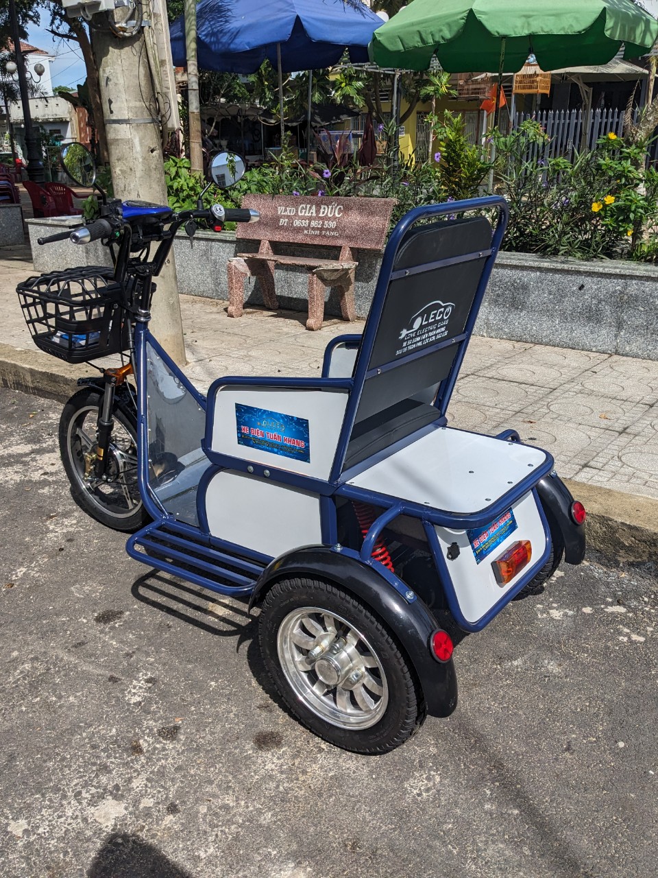 XE BA BÁNH ĐIỆN MẪU CẦU VISAI LEO DỐC 5 XE BA BÁNH ĐIỆN MẪU CẦU VISAI LEO DỐC - Ảnh 5